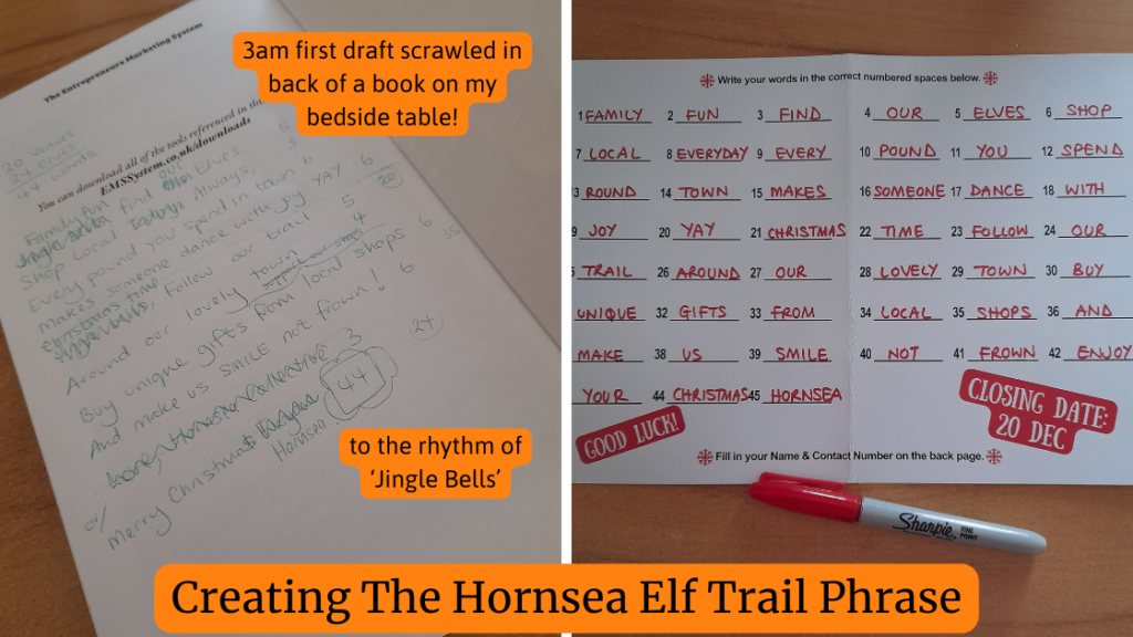 creating the hornsea elf trail phrase (susan weeks)